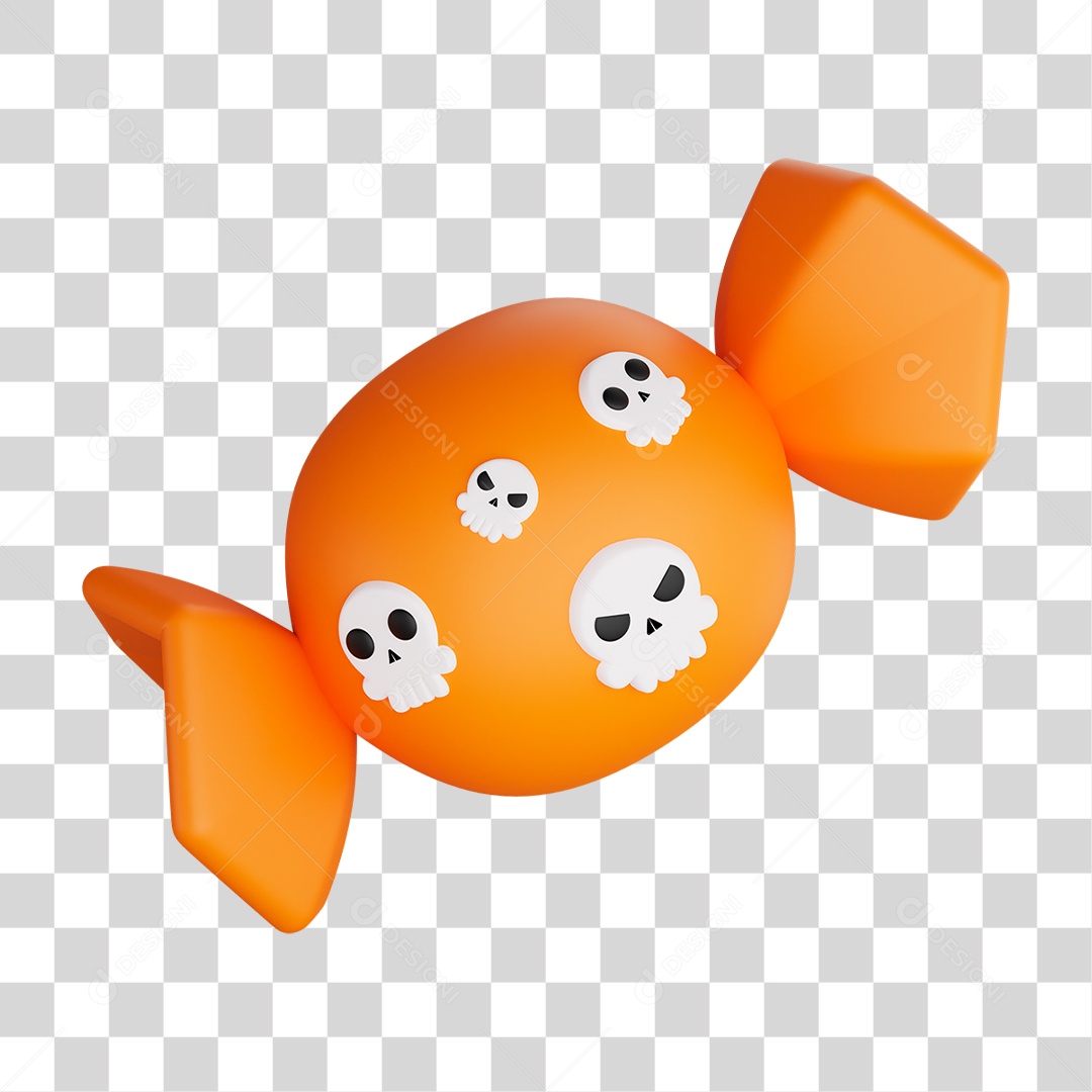 Bala de Halloween PNG Transparente