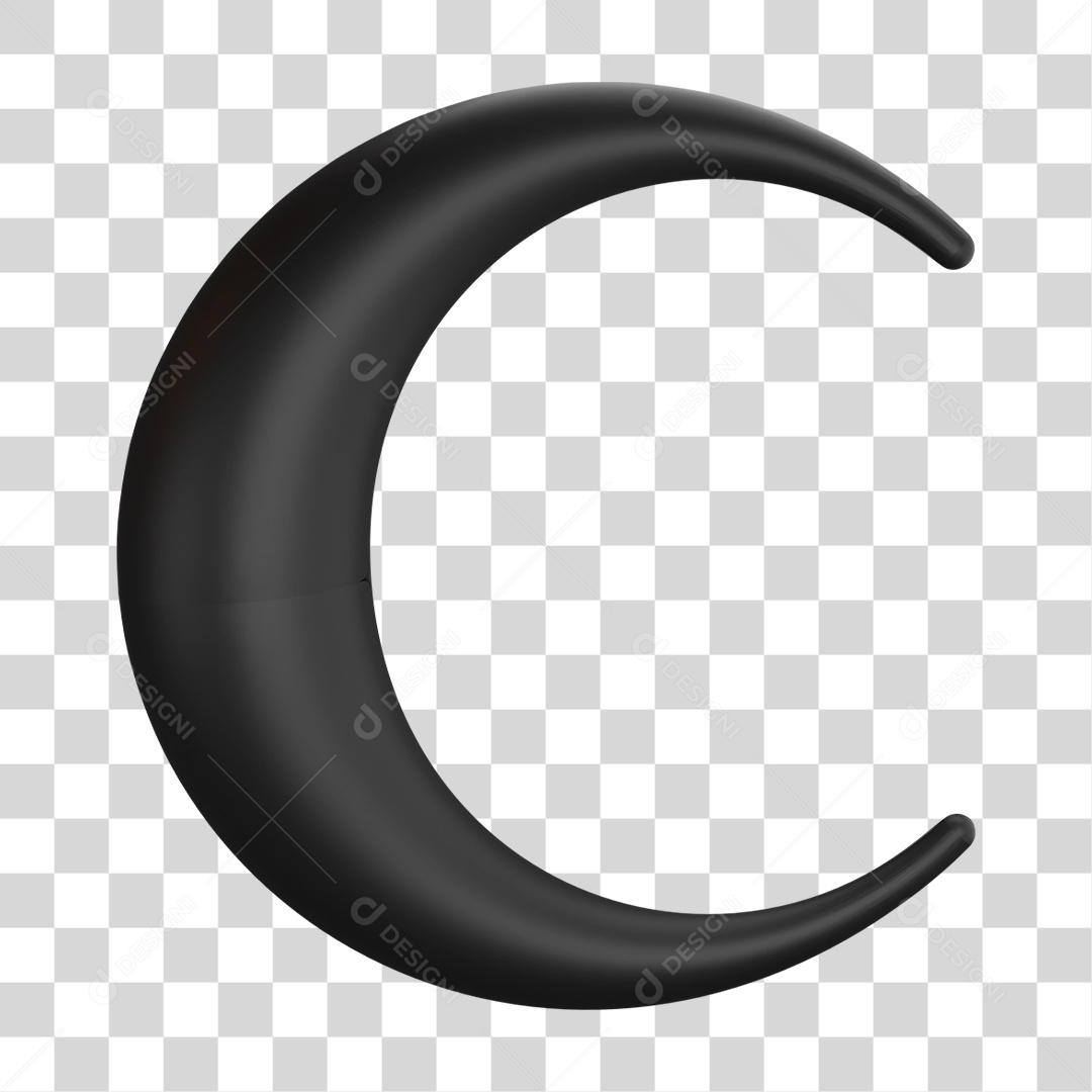 Lua Negra do Halloween PNG Transparente