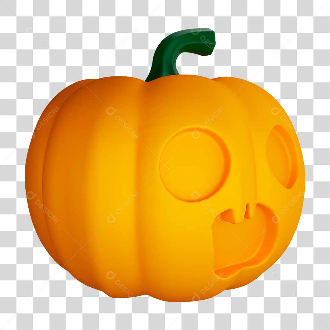 Abóbora de Halloween PNG Transparente