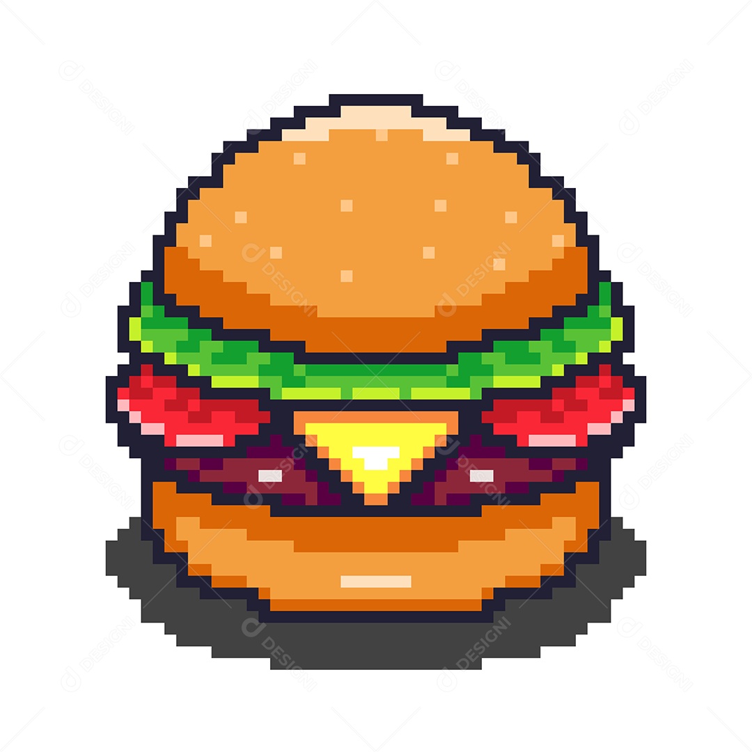 Ícone de Hamburguer Ilustração Vetor EPS