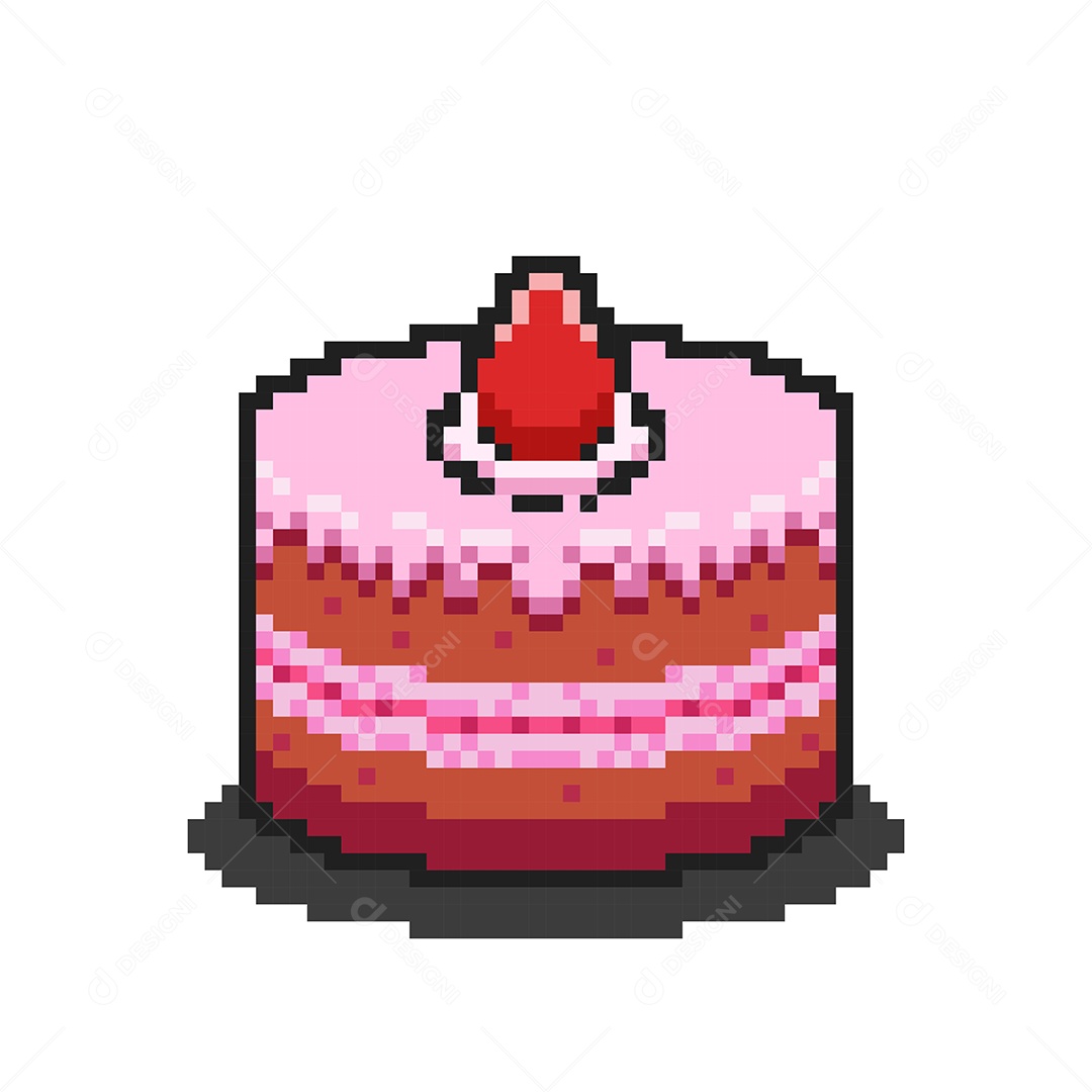 Ícone de Bolo Ilustração Vetor EPS