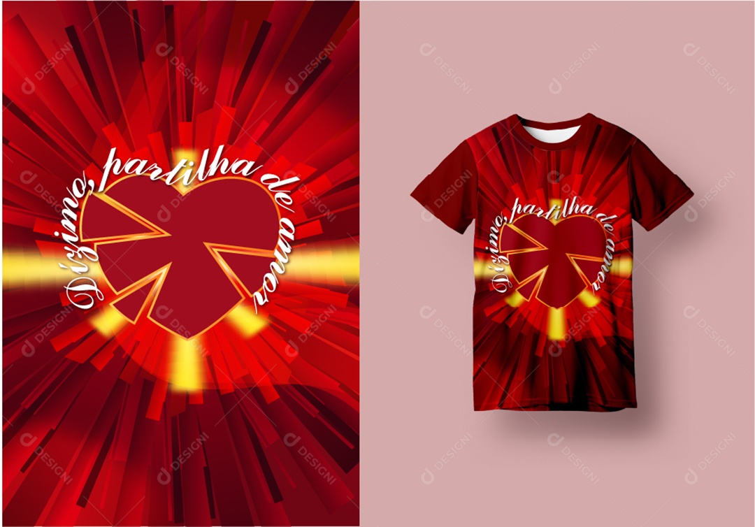 Modelo de Estampa Religiosa de Dizimo AI