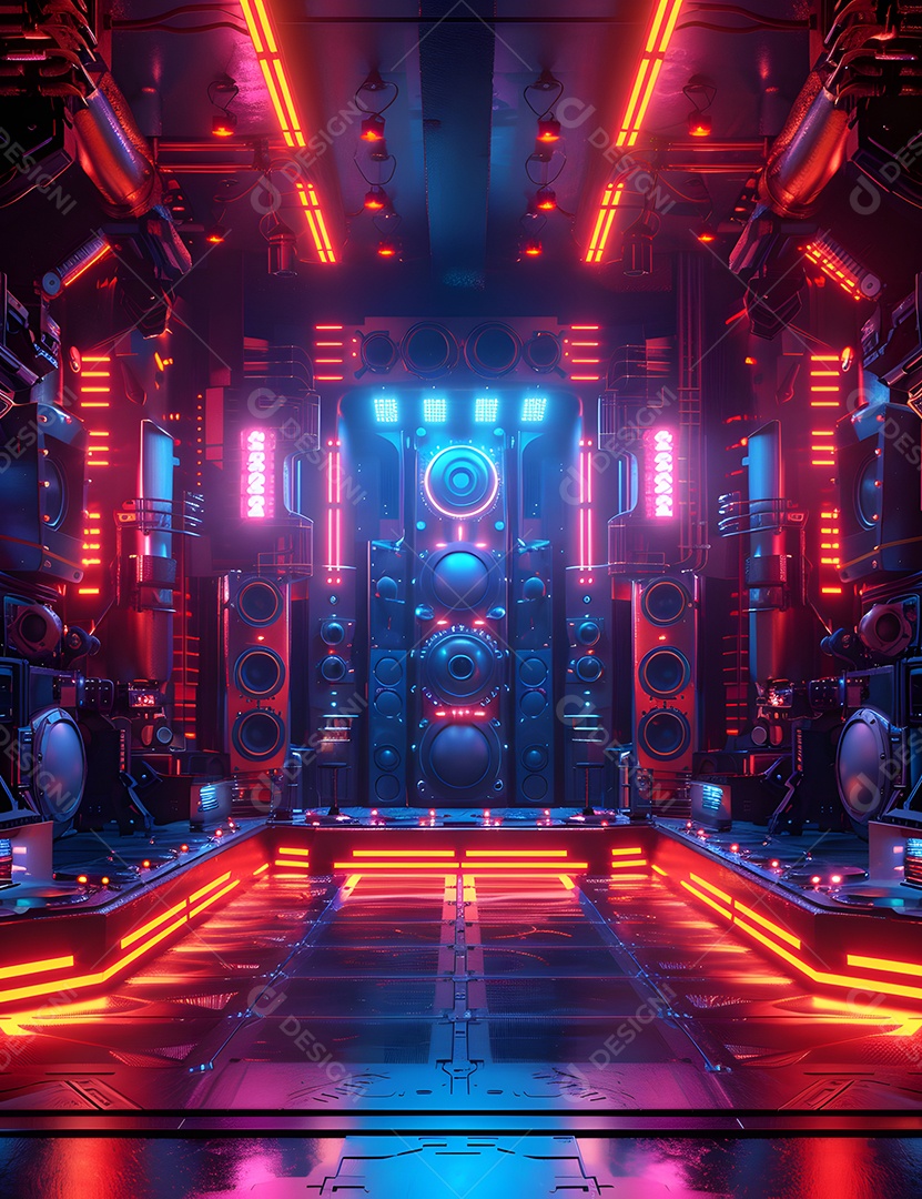 Imagem Composição Flyers Paredão de Som