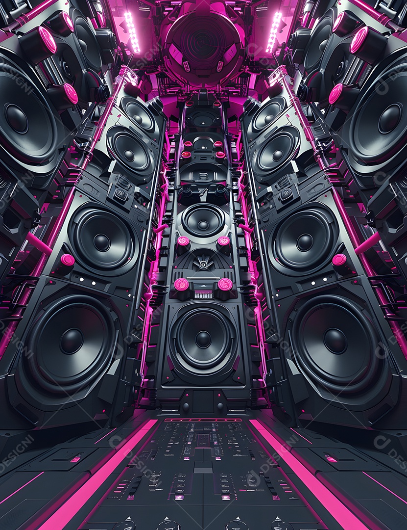 Composição Flyers Paredão de Som