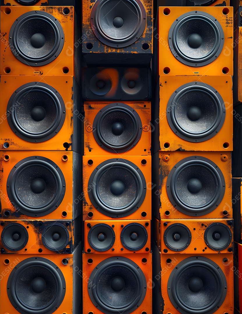 Imagem Composição Flyers Caixas de Sons