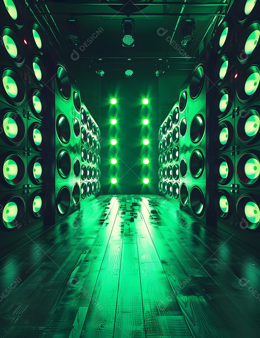 Imagem Composição Flyers Caixas de Sons