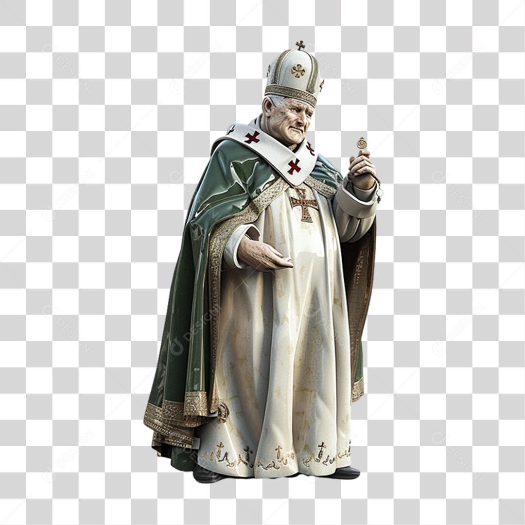 Imagem Semelhante a São João Paulo II PNG Transparente