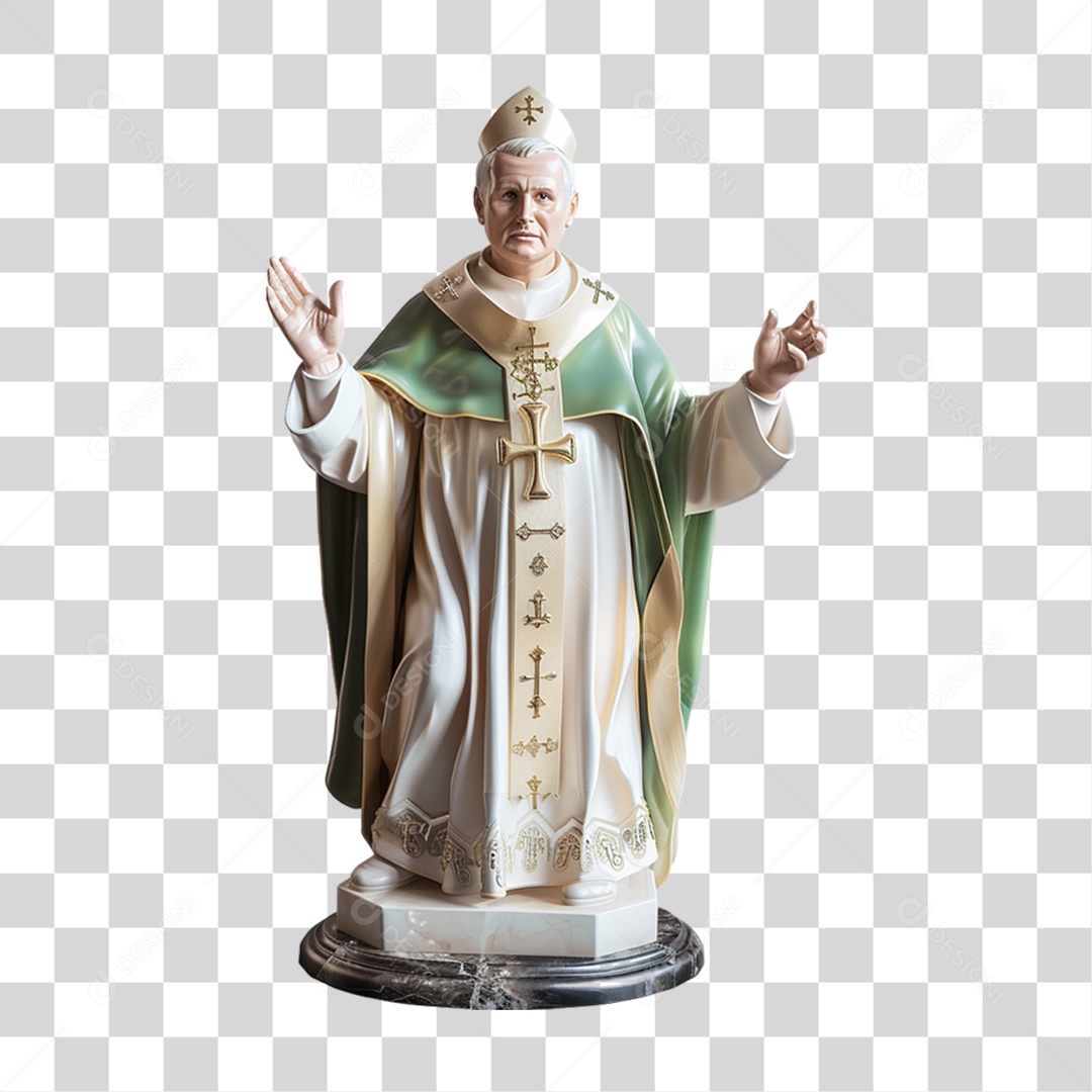 Imagem Semelhante a São João Paulo II PNG Transparente