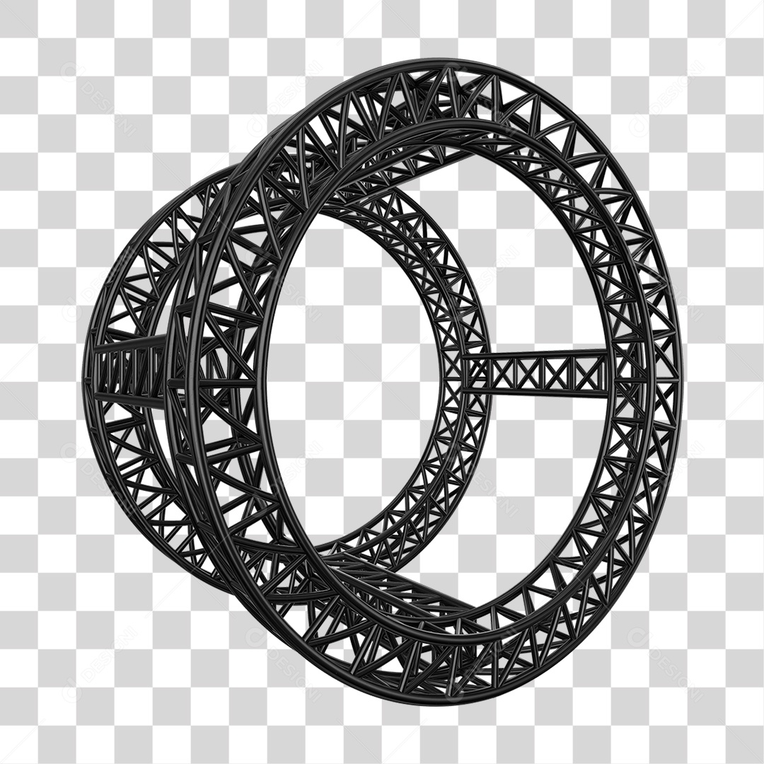 Elemento 3D Pilar Estrutura Metálica PNG Transparente