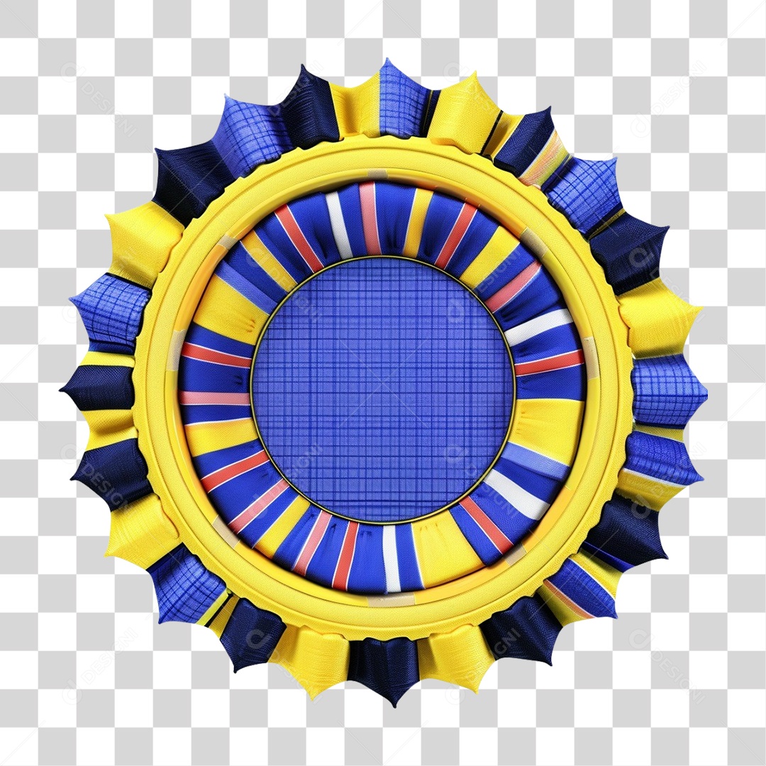 Guirlanda Junina Artesanal Colorida PNG Transparente