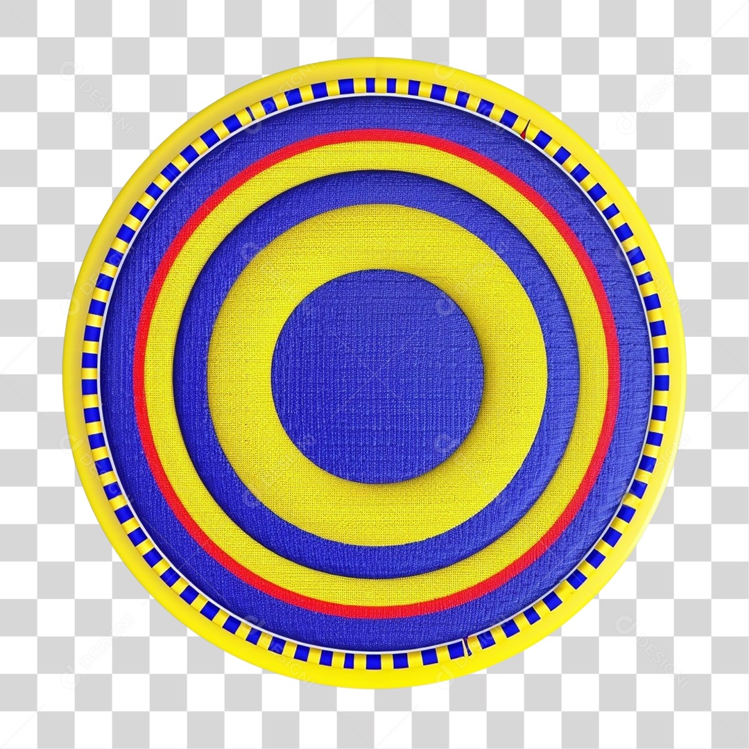 Guirlanda Junina Artesanal Colorida PNG Transparente