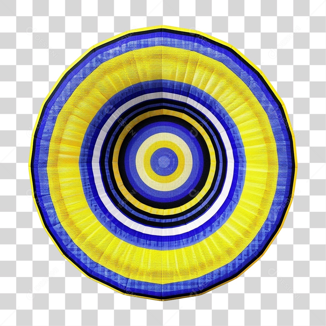 Guirlanda Junina Artesanal Colorida PNG Transparente