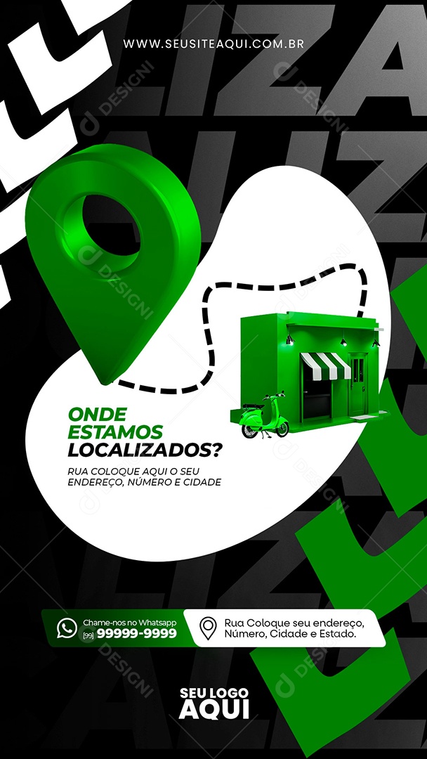 Story Bicicletaria Social Media PSD Editável