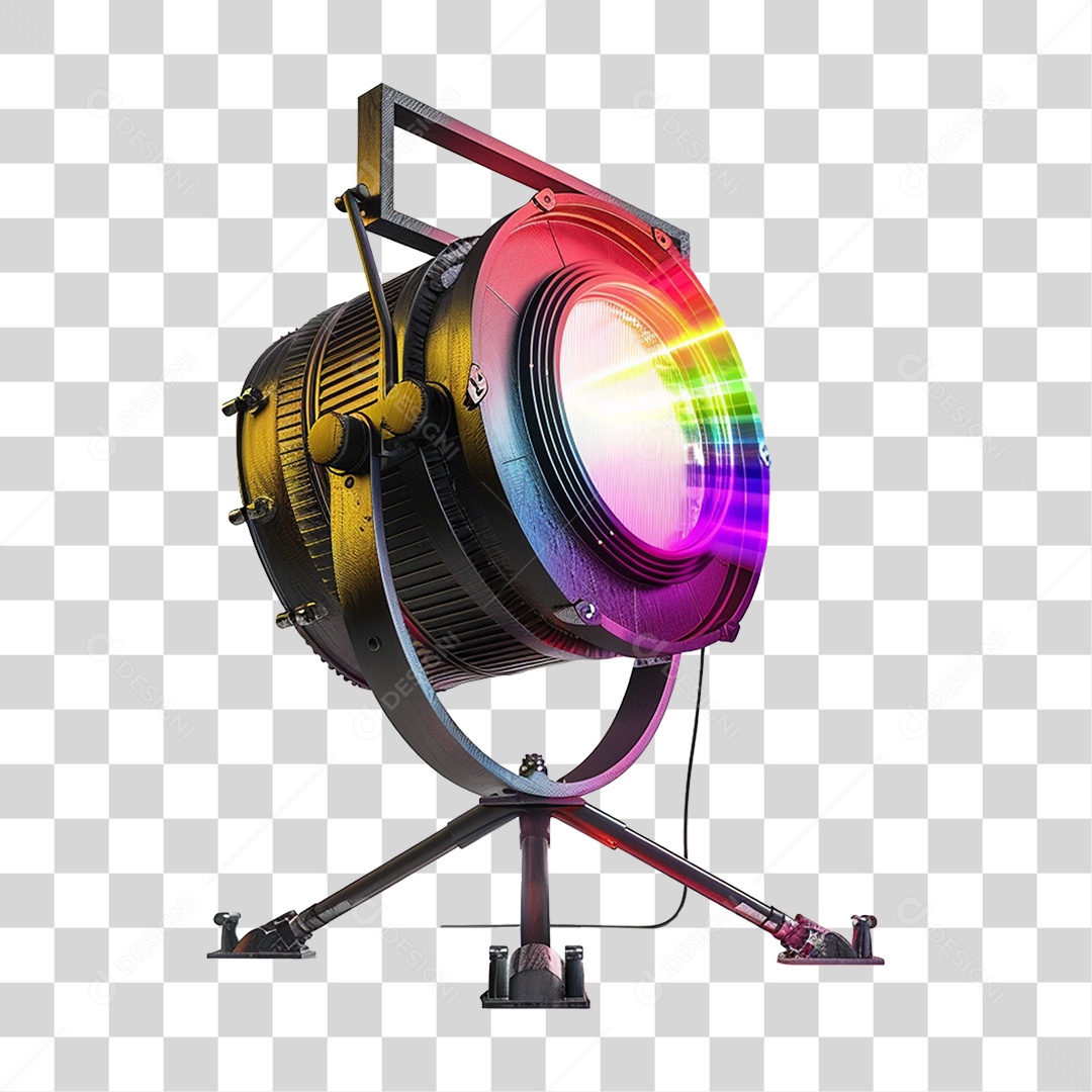 Holofote Luz Cores PNG Transparente
