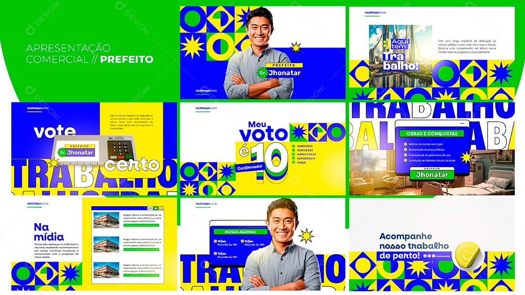 Apresentação Comercial Prefeito Jhonatar PSD Editável