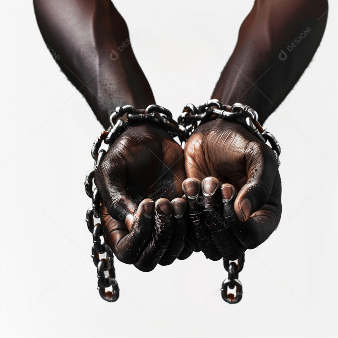 Mãos Acorrentadas Abolição da Escravatura