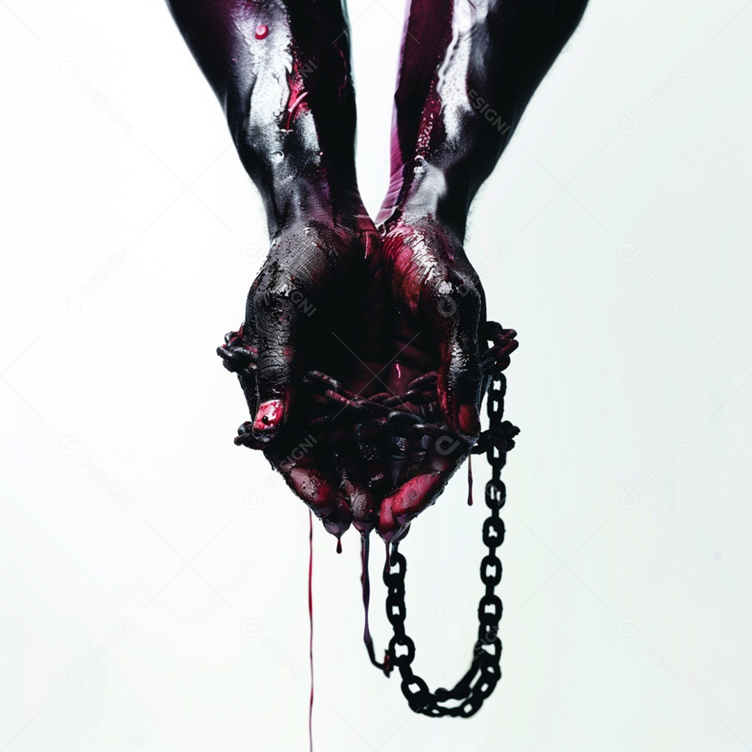 Imagem Composição Abolição da Escravatura Sobre Fundo Isolado Cinza