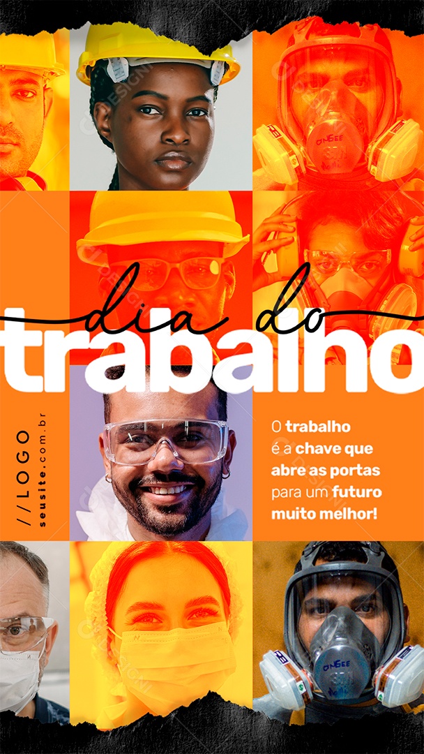 Story Dia Do Trabalhador 01 de Maio Social Media PSD Editável