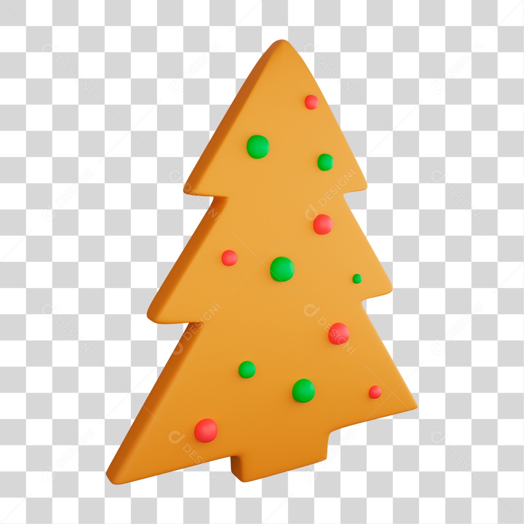 Biscoitos de Árvore de Natal PNG Transparente