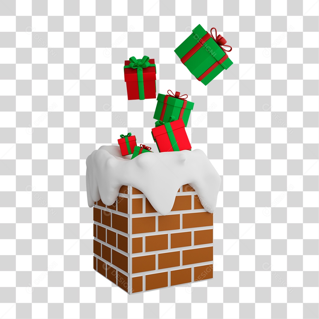 Presente na chaminé PNG Transparente