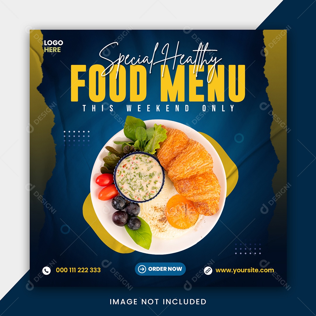 Food Menu Comida PSD Editável