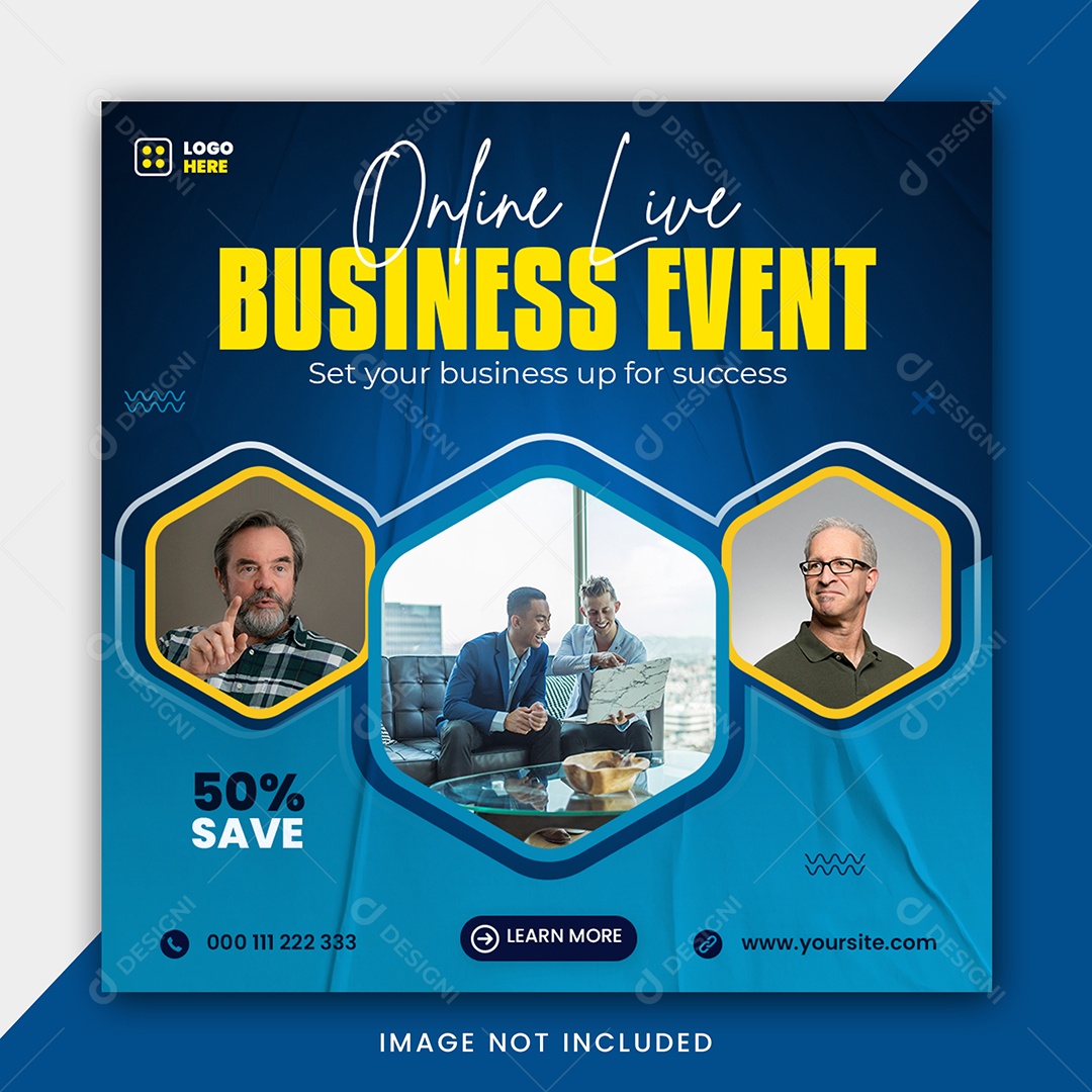 Evento de Negócios Social Media PSD Editável