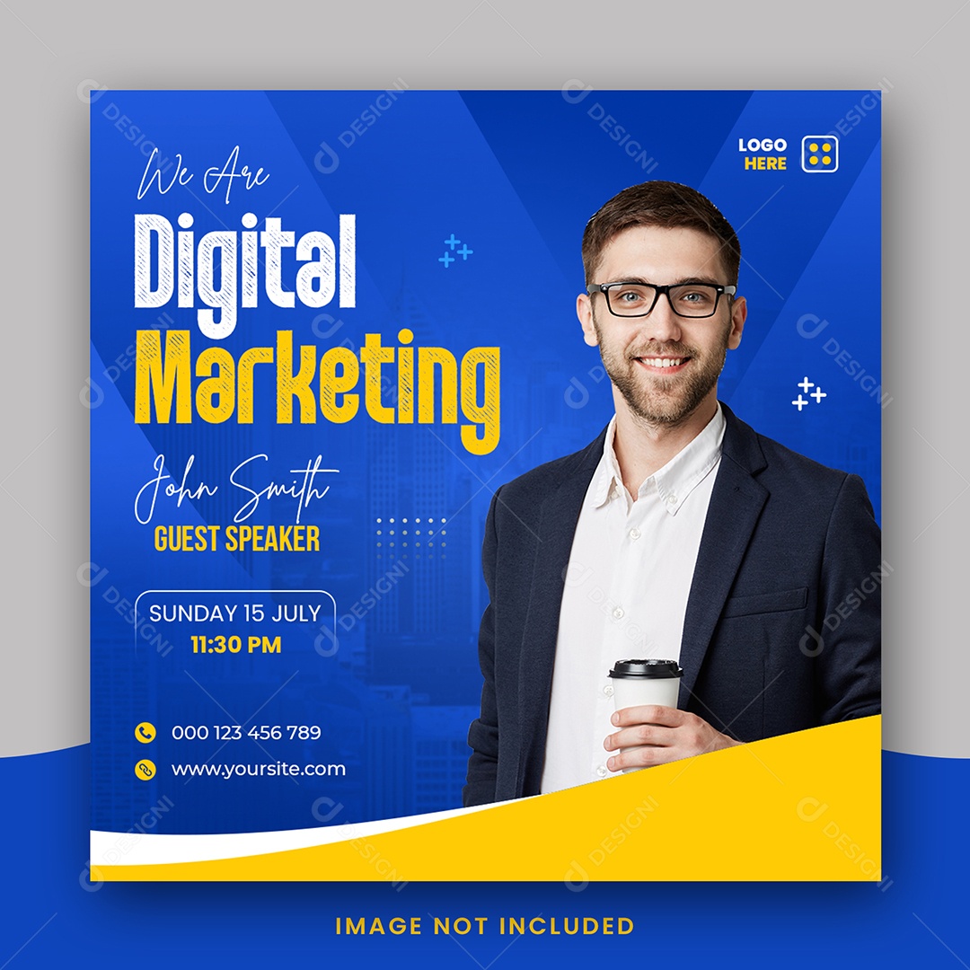 Marketing Digital Social Media PSD Editável