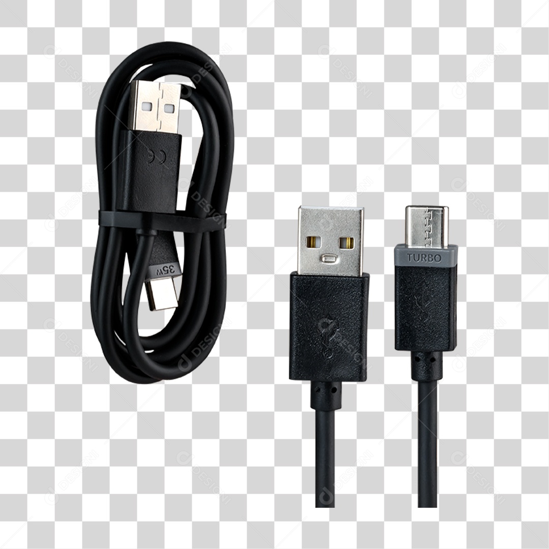 Cabo de Carregador PNG Transparente