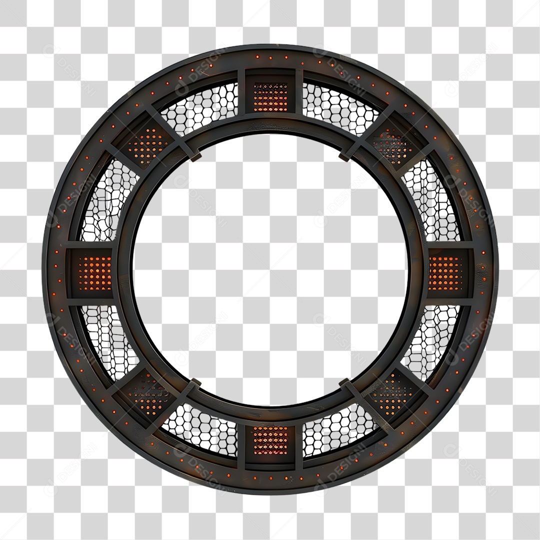 Estrutura de Ferro Redonda Elemento 3D para Composição PNG Transparente-d89a-4db5-96db-b76c369d295c_3