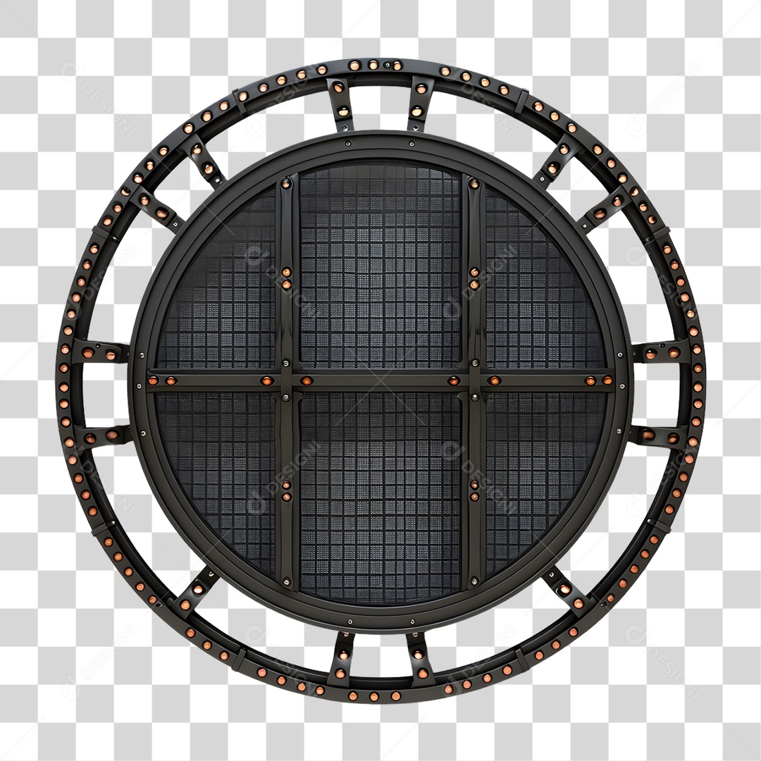 Estrutura de Ferro Redonda Elemento 3D para Composição PNG Transparente-d89a-4db5-96db-b76c369d295c_3