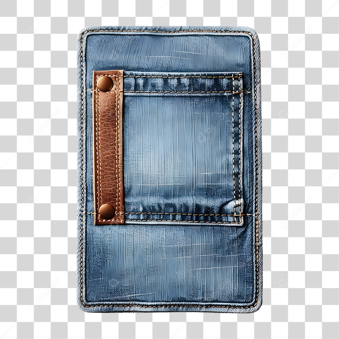 Pedaço de Pano Jeans PNG Transparente