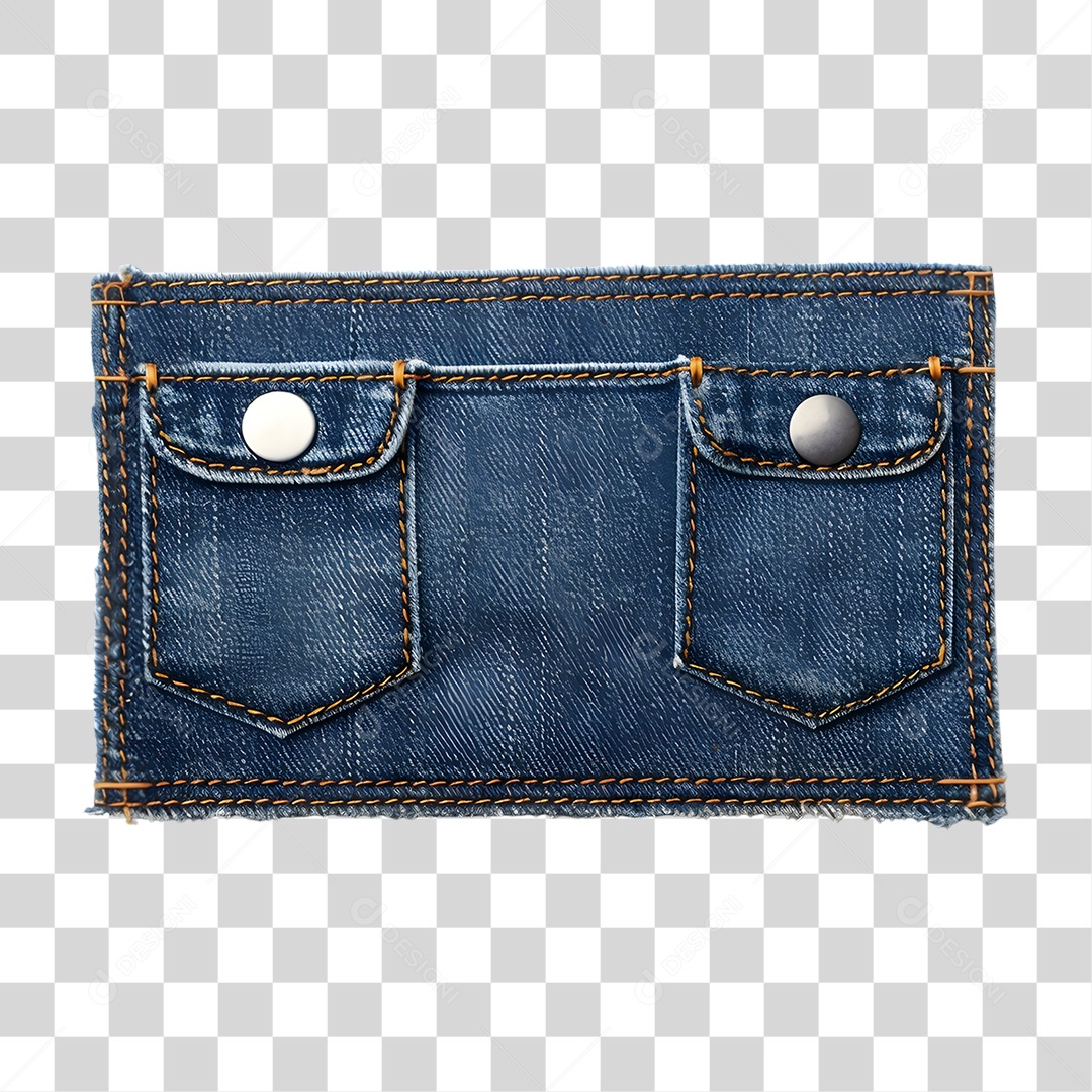 Pedaço de Pano Jeans PNG Transparente
