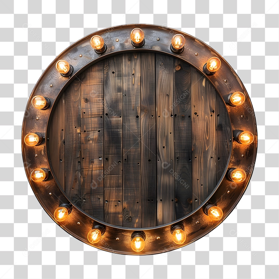 Placa de Madeira PNG Transparente