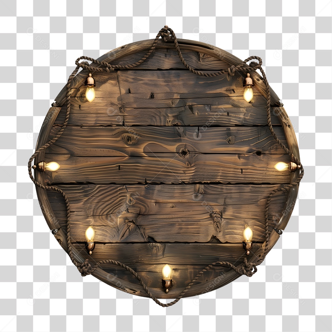 Placa de Madeira PNG Transparente