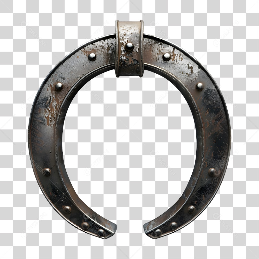 Ferradura de Metal PNG Transparente