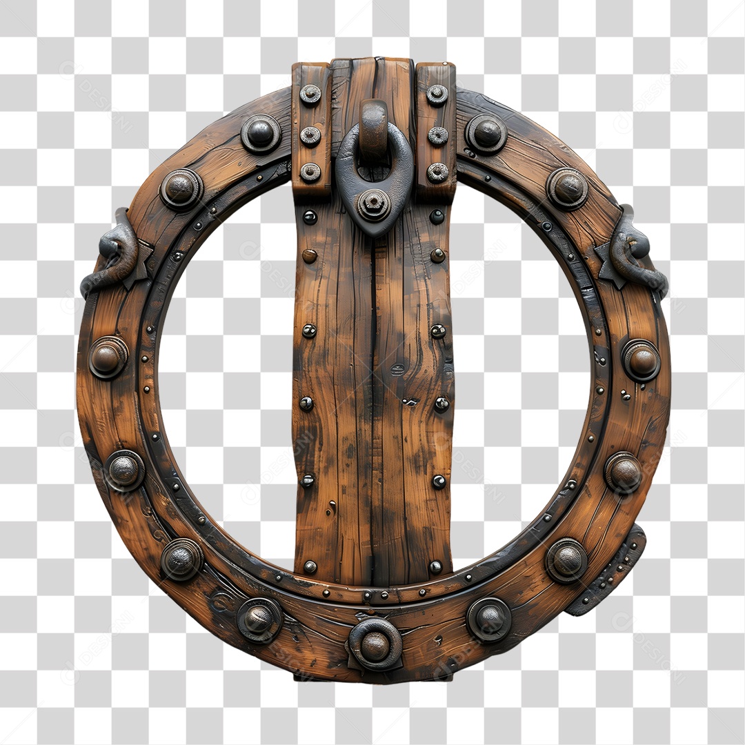 Ferradura de Madeira PNG Transparente