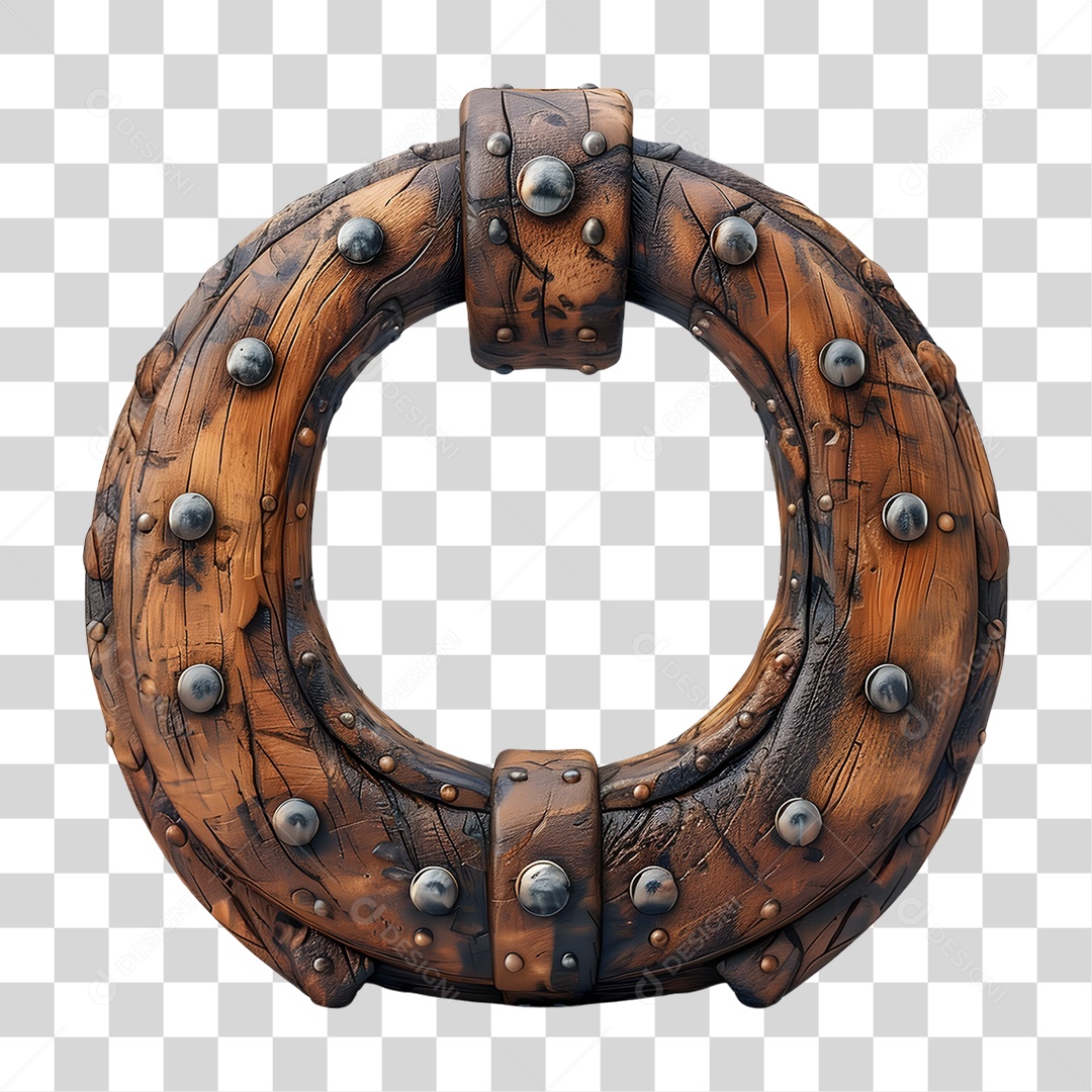 Transparent PNG Wooden Horseshoe