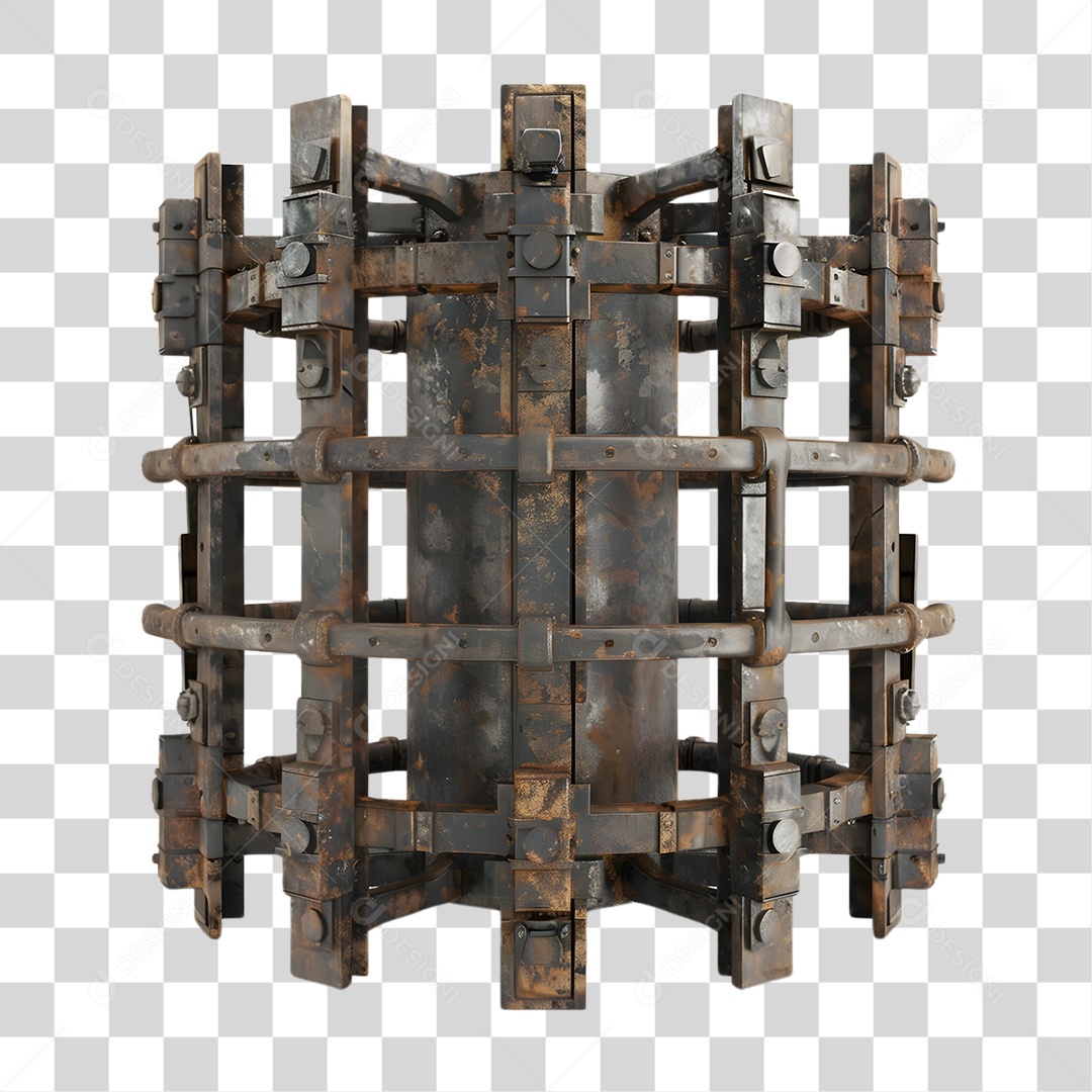 Estrutura de Metal PNG Transparente
