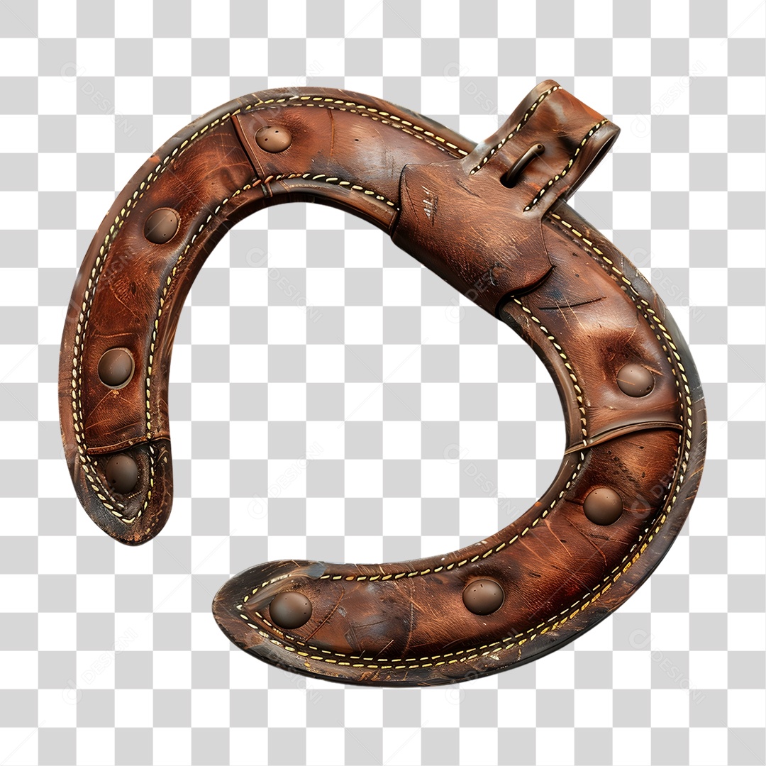 Ferradura de Couro PNG Transparente