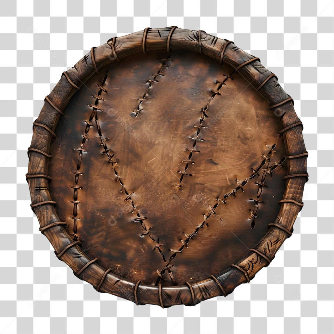 Escudo de Couro PNG Transparente