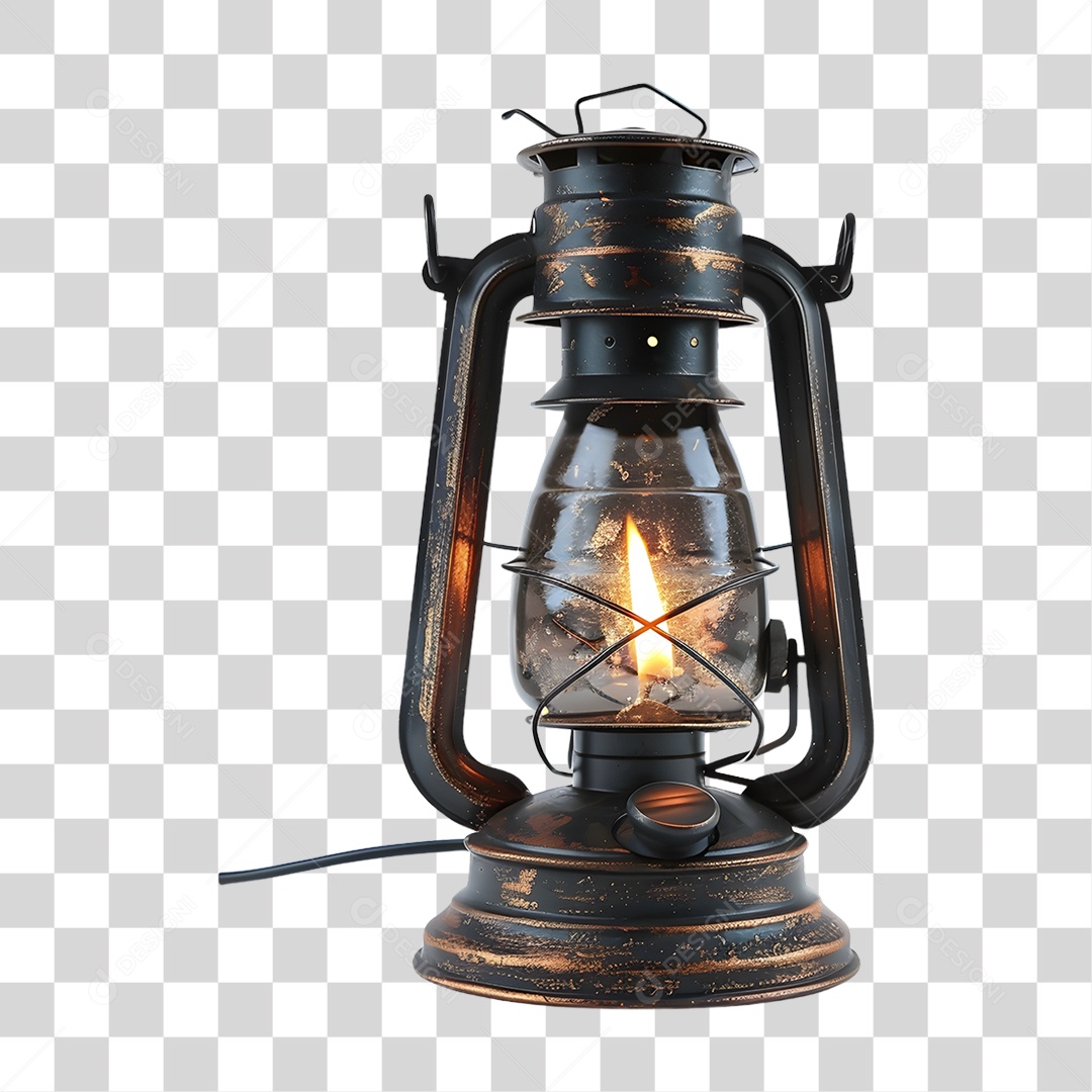 Lampião Luz Luminária Antiga PNG Transparente