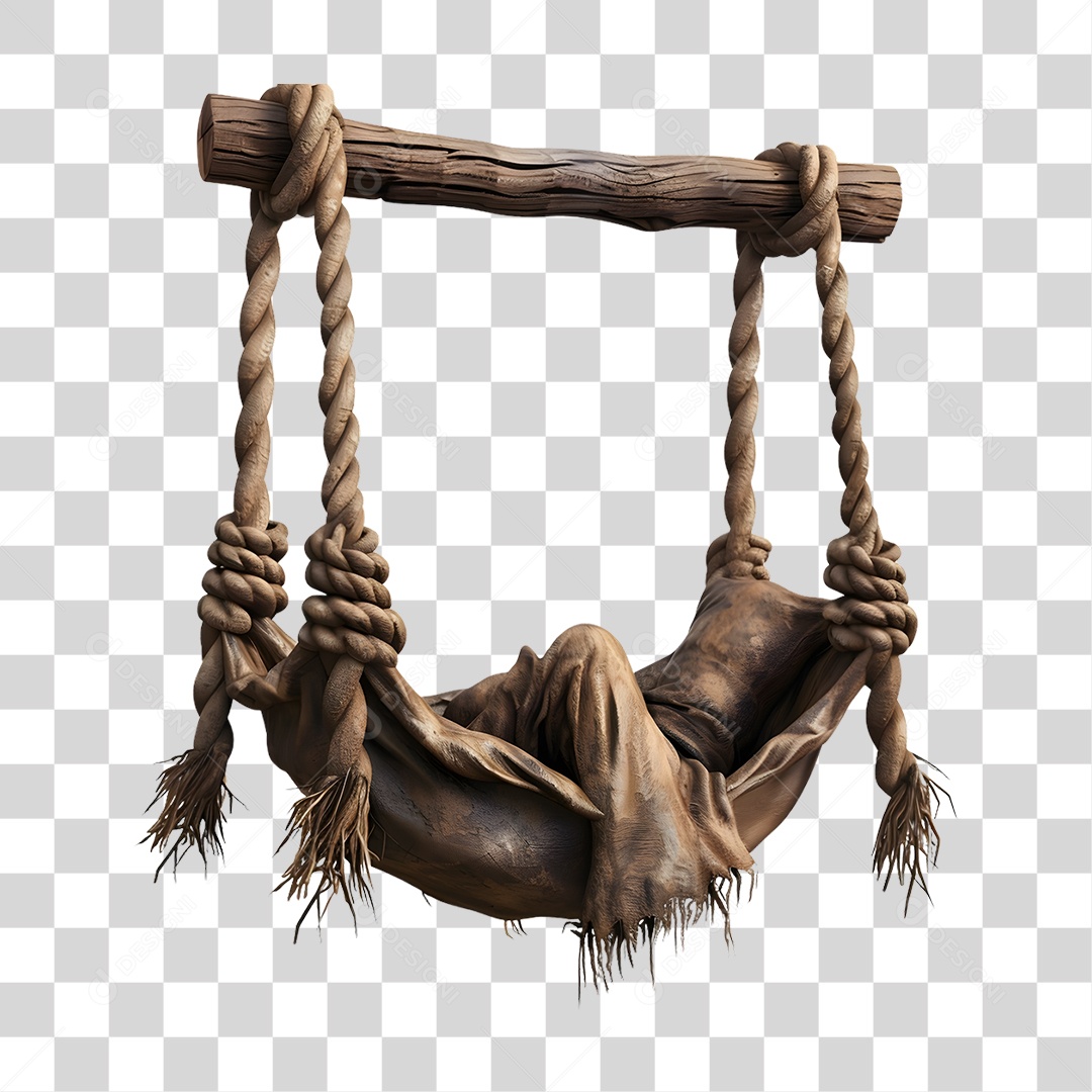 Rede Antiga em Galho Pano PNG Transparente