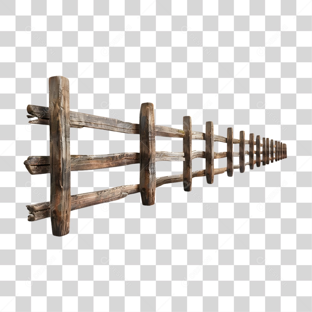 Cerca de Madeira Cercado PNG Transparente