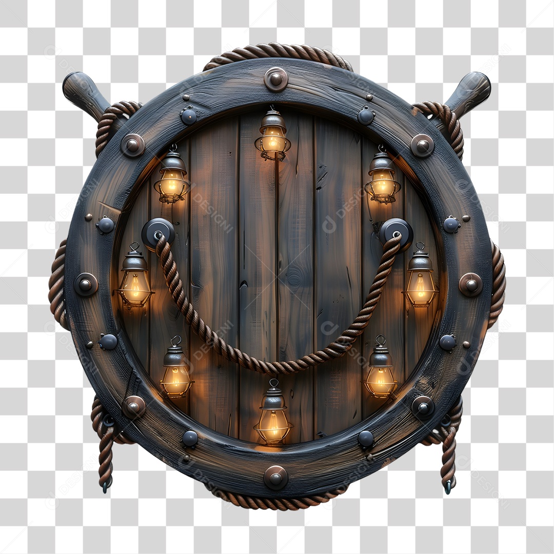 Circulo Placa de Madeira Redonda PNG Transparente