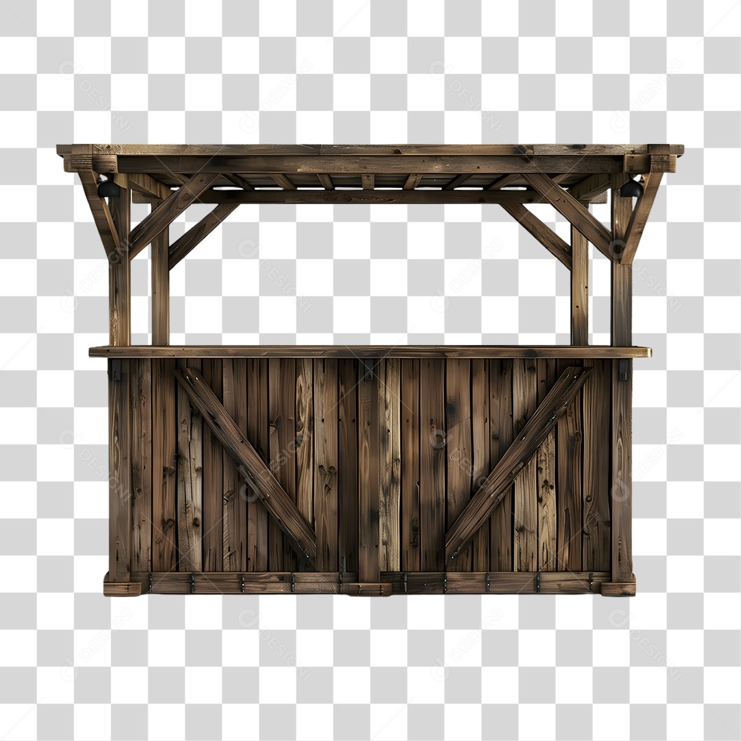 Estrutura de Madeira PNG Transparente