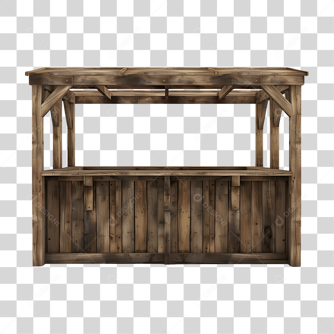 Estrutura de Madeira PNG Transparente