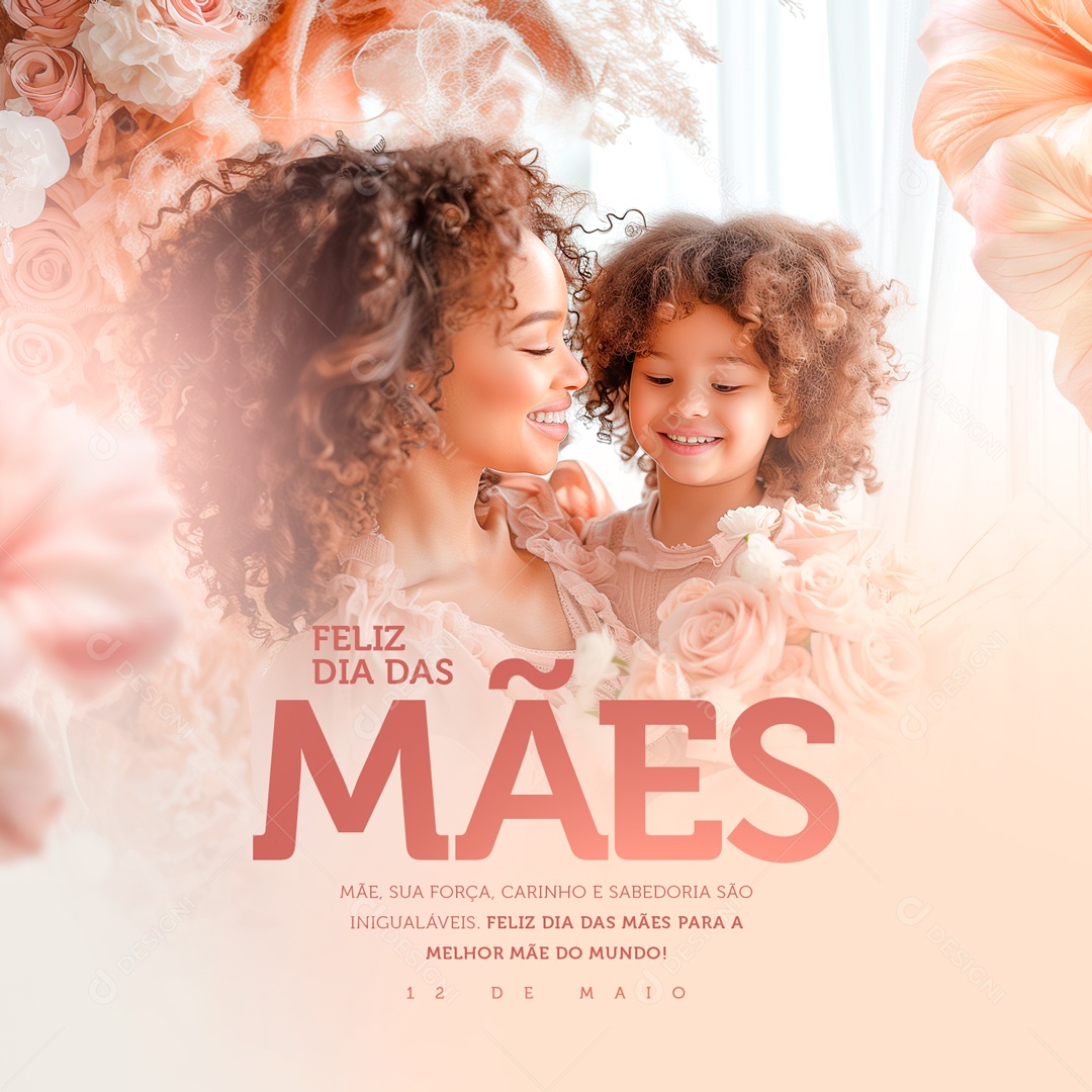 Feliz Dia das Mães 12 de Maio Social Media PSD Editável