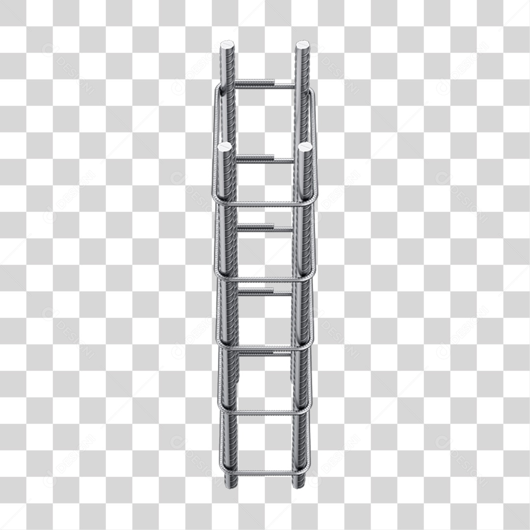 Pilar Coluna Ferragem Armada PNG Transparente