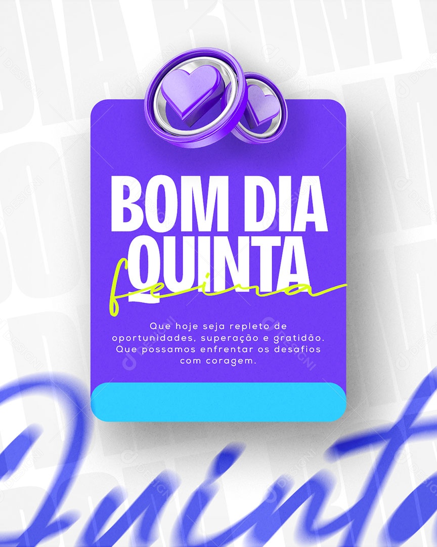 Bom dia Quinta-feira Social Media PSD Editável