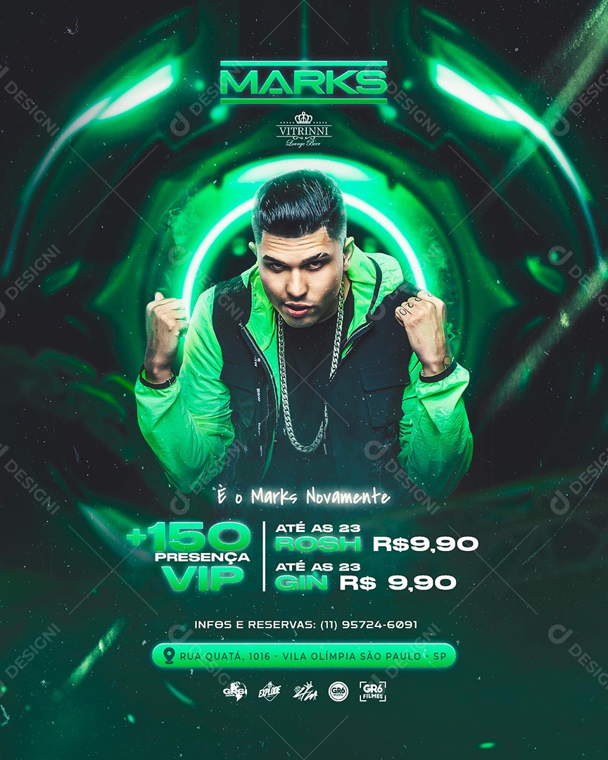 Flyer é o Marks Novamente Social Media PSD Editável